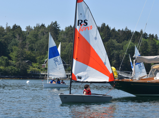 A St. George Sailing RS Tera dinghy